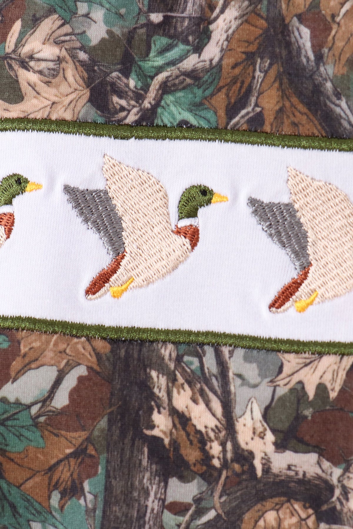 Camouflage Mallard Embroidery Pants Set
