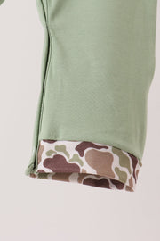 Camo Pumpkin Applique Romper