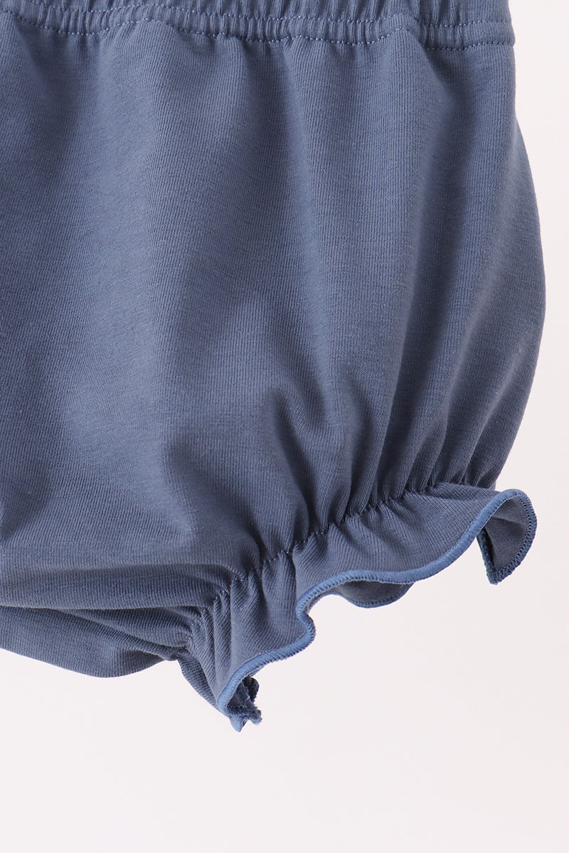 Pumpkin Bow Ruffle Bloomer Set