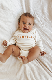 Pumpkin Organic Bodysuit Long Sleeve