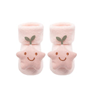 Baby Socks Christmas Anti Slip Short Socks for Baby Newborn Winter Warm Infant Cartoon Girls Boys