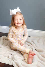 Yellow Daisy Bamboo Toddler 2 Piece Set