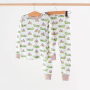 Alligator Mascot Mania Organic Cotton Kids Pajamas