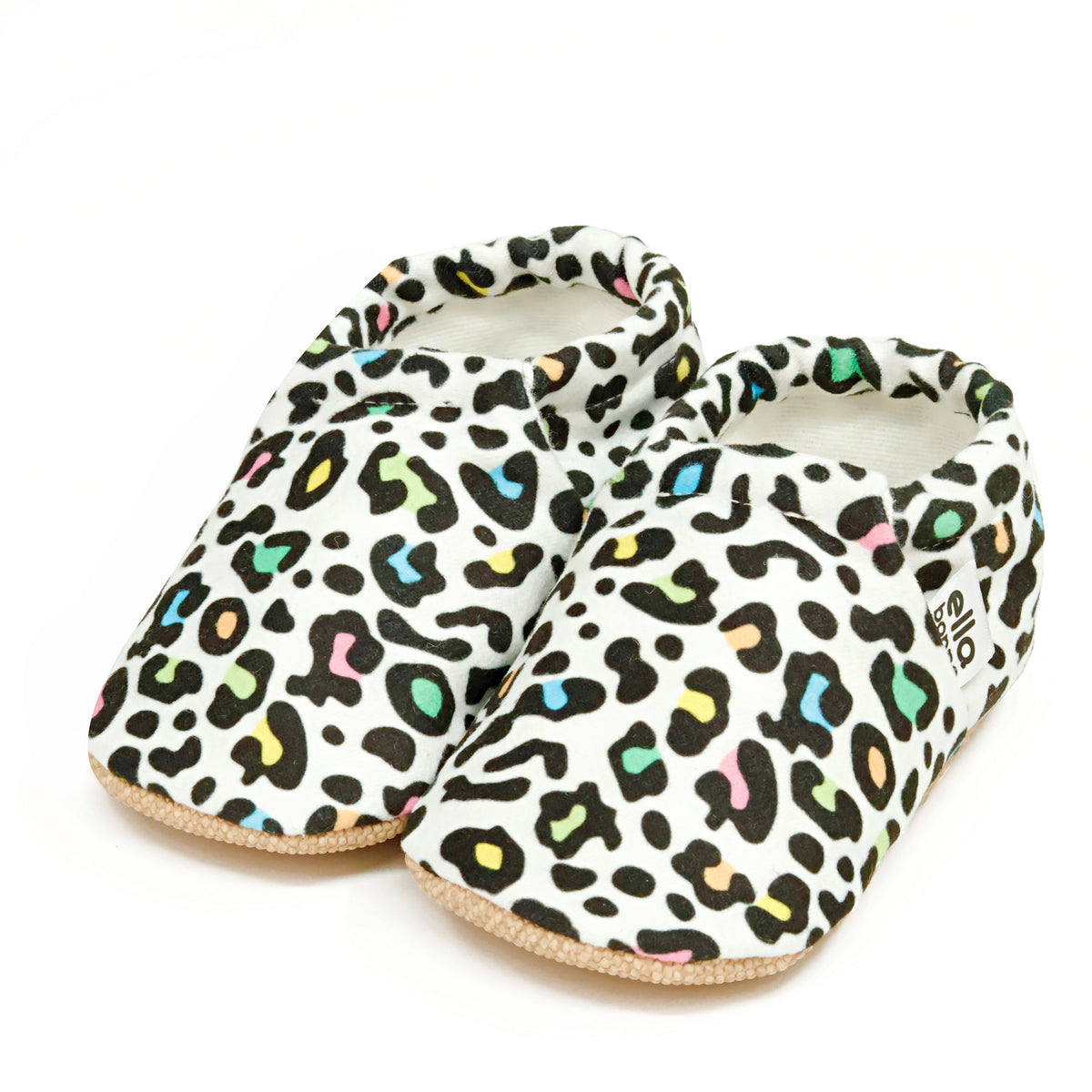 Colorful Leopard Soft Sole Baby Moccasins