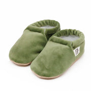 Velvet Soft Sole Baby Moccasins – Green