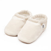 Velvet Soft Sole Baby Moccasins – Cream