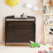 Baby Changing Table Infant Diaper with 3 Drawers and Safety Belt
