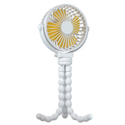 Portable Baby Stroller Fan Rechargeable Handheld Fan with Flexible Tripod Clip On Desktop Hanging Fan 3 Gear Speed 360¡ Tilt Head