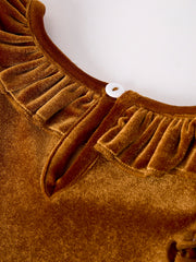 Autumn Velvet Girls Dress-Multiple colors available