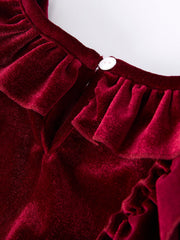 Autumn Velvet Girls Dress-Multiple colors available
