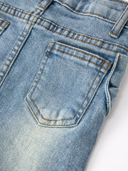 Denim Bow Girls Skirt