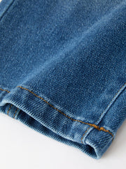 Girls Distressed Denim Jeans with Oversized Back Bow