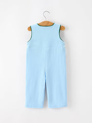 Christmas Boys Blue Christmas Tree Embroidered JonJon