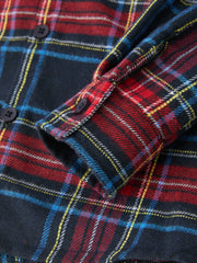Christmas Boys Red Navy Plaid Button Down Shirt