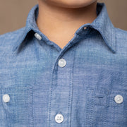 Organic Chambray Button Down Shirt - Baby