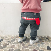 boys casual pants autumn loaded Korean children's casual sweatpants baby cartoon loose trousers