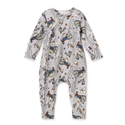Western Cowboy Rodeo Zipper Baby Romper - Bamboo Convertible