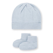 Organic Sweater Beanie and Bootie Set