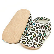 Colorful Leopard Soft Sole Baby Moccasins