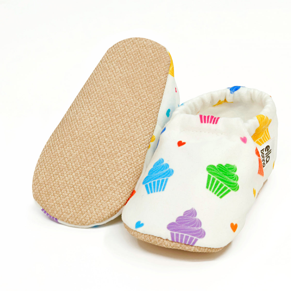 Cupcake Soft Sole Baby Moccasins