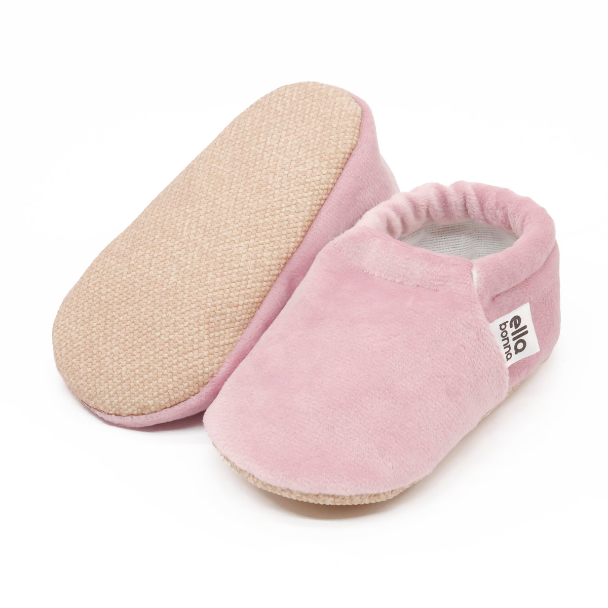 Velvet Soft Sole Baby Moccasins – Pink