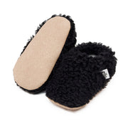 Teddy Soft Sole Baby Slippers – Black