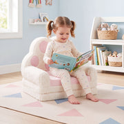 2-in-1 Convertible Kids Sofa to Lounger with Removable Cover