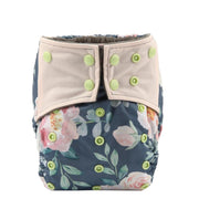 Luxury Charcoal Bamboo Baby Cloth Diaper Nappy Washable Reusable Double Gusset Square Tabs Nappies for Baby and Kids