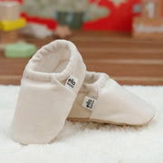 Velvet Soft Sole Baby Moccasins – Cream