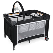 3-in-1 Portable Baby Crib and Playpen with Changing Table