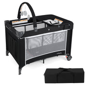 3-in-1 Portable Baby Crib and Playpen with Changing Table