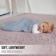 Baby Sleep Sack 1.0 TOG, Organic Cotton Baby Wearable Blanket with Two-Way Zipper, Swaddle Transition Baby Sleeping Bag, All-Season Sleep Sack for Newborn Infant Toddler Boy Girl, 0-6 Months, 1-Pack
