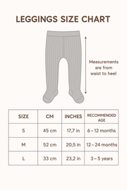 Fleece-Lined Ribbed Footed Leggings – Thermal Winter Toddler & Baby Pants