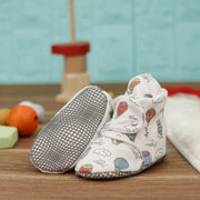 Organic Cotton Baby Booties, Non-Slip Sole, Cotton Newborn Booties Home Nursery Shoes, Cappadocia