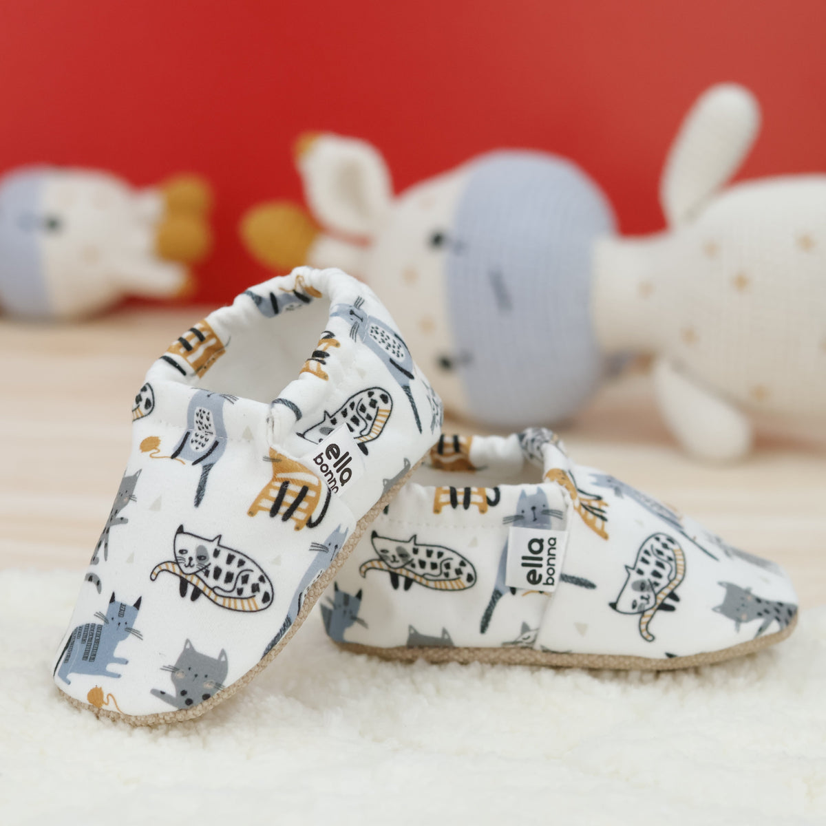 Cat Soft Sole Baby Moccasins