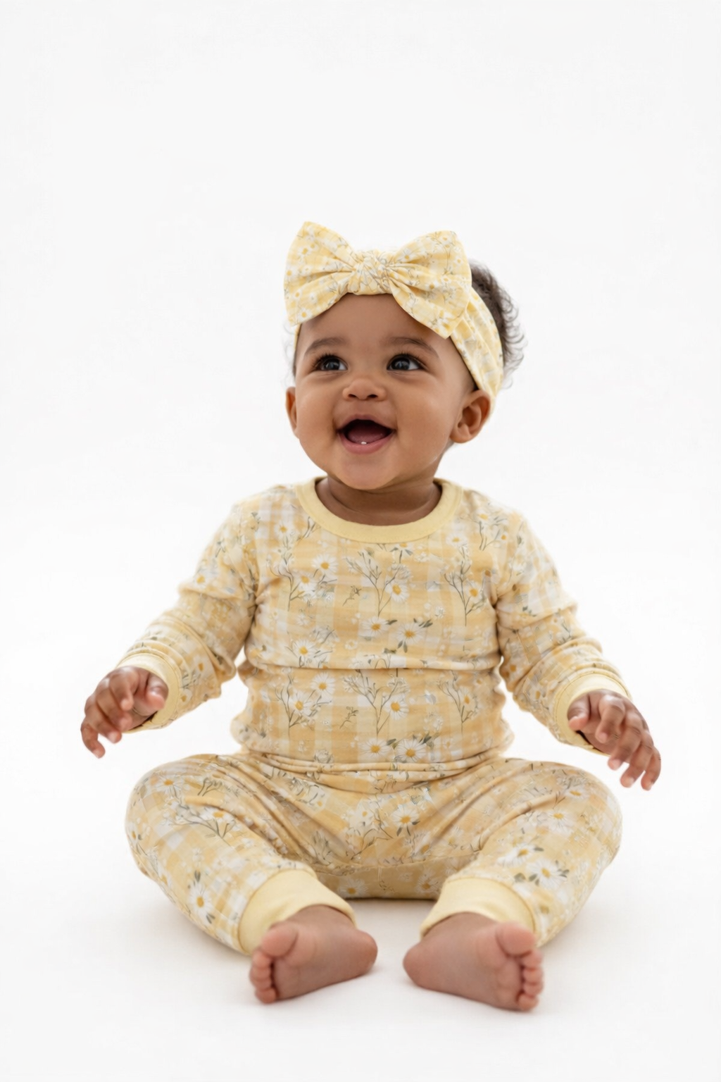 Yellow Daisy Bamboo Toddler 2 Piece Set