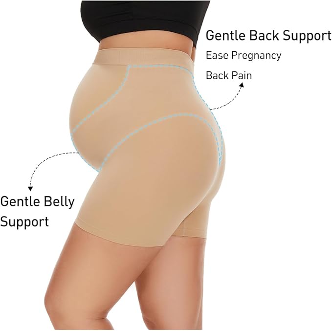 Seamless Maternity Shapewear, Belly Support Pregnancy Underwear for Maternity Photography and Baby Shower Dresses