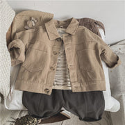 Children's Line-pressing Casual Pants Boys And Girls Baby Pants Spring And Autumn Clothing