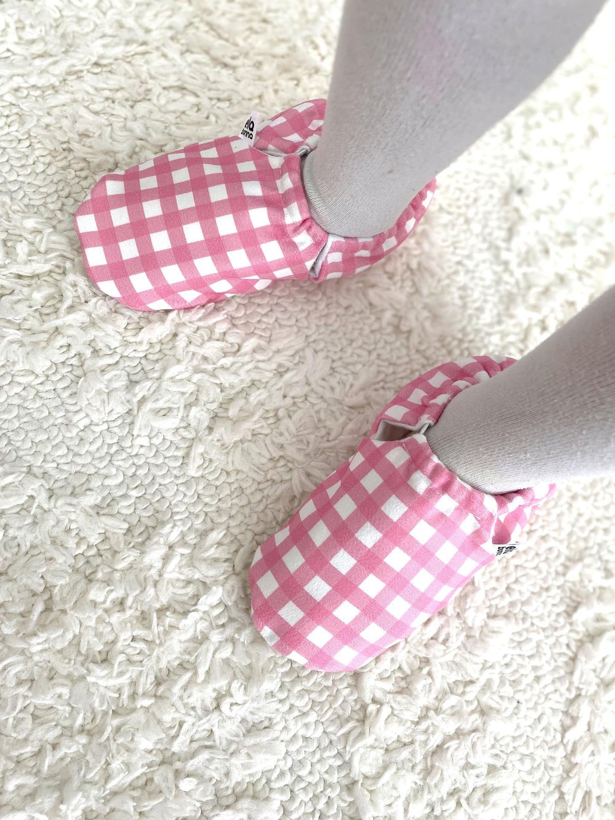 Pink Striped Soft Sole Baby Moccasins