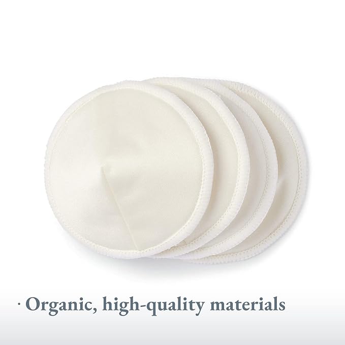 Ameda Washable Nursing Pads | 10 Pairs (20 Count) | Organic Nursing Pads | Breastfeeding Supplies | Reusable Breast Pads for Leaking Milk | Breastfeeding Pads | Includes Mesh Laundry Bag