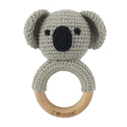 Baby Rattle Hand Woven Cartoon Animal Bracelet Newborn Soothing Doll