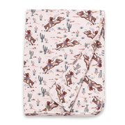 Prairie Princess Baby Girl Western Bamboo Stroller Blanket