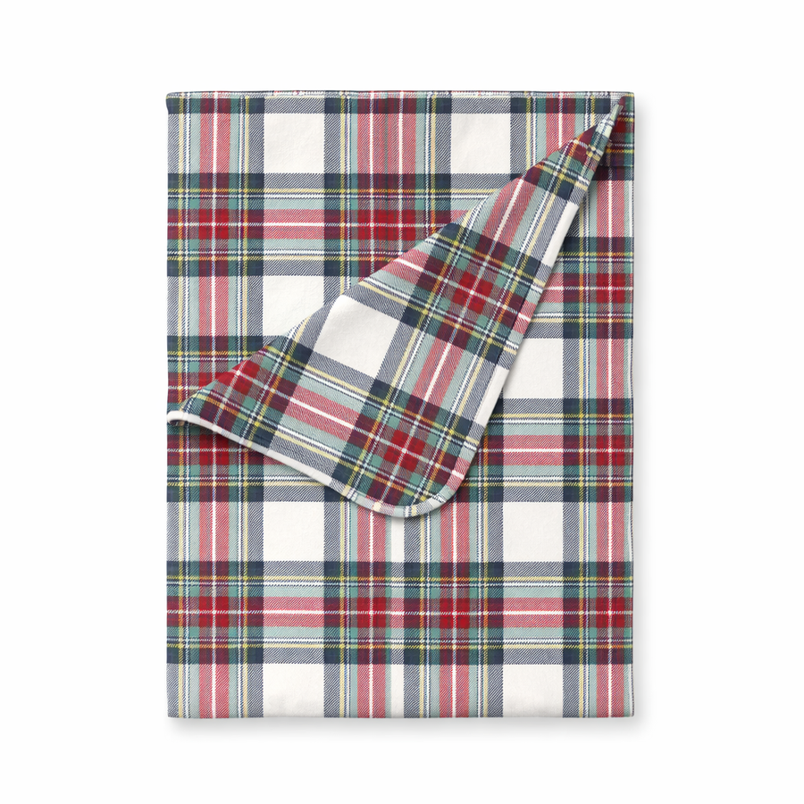 Holiday Plaid Baby Christmas Stroller Blanket – Soft & Cozy