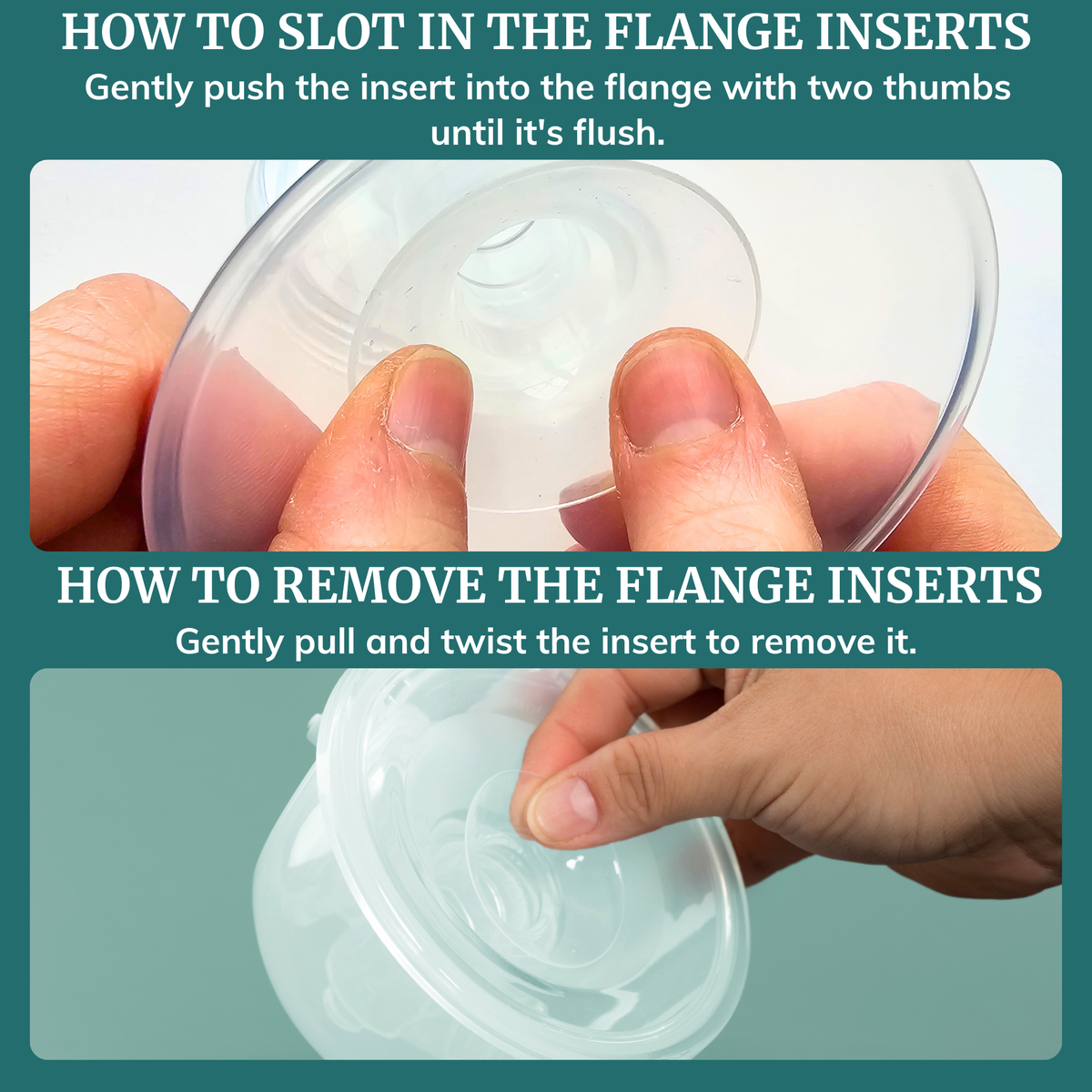 Breast Pump Flange Inserts - Silicone