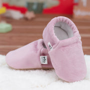 Velvet Soft Sole Baby Moccasins – Pink