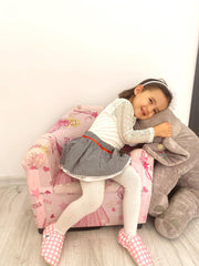 Pink Striped Soft Sole Baby Moccasins