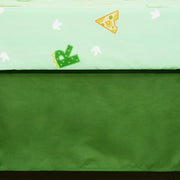 Cloele Crib Bedding Set for Boys,4 Piece Dinosaur Baby Bedding Set,Standard Size Toddler Nursery Bedding Includes Comforter,Crib Skirt,Fitted Sheet&Pillowcase,Soft Dinosaur Blanket-Green