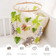 EERKEOD Baby Crib Mobile Baby Nursery Mobile Handmade Felt Forest Animal Mobile for Baby Boys and Girls Woodland Nursery Decor for Infant Bedroom Hanging Gender Neutral Baby Stuff
