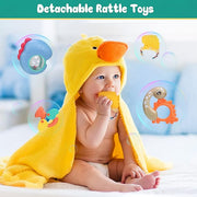 CUTE STONE Baby Gym Play Mat & Learning Walker, Activity Mat with Play Piano, Musical Activity Center with Lights, Baby Push Walkers & Tummy Time Mat for Infant Newborn Toddlers