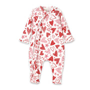 Sweetheart Bamboo Baby Ruffle Zipper Romper